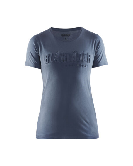 T-shirt imprimé 3D femme Bleu paon