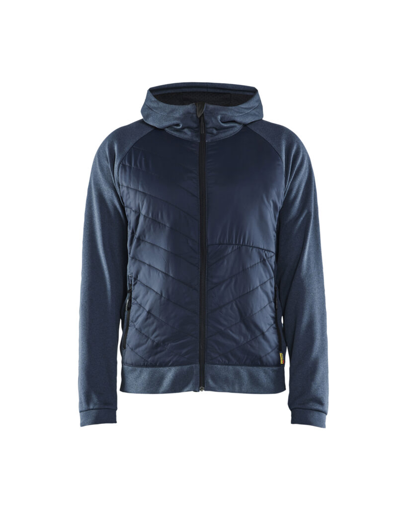 Sweatshirt with quilt at front Numbe Blue/DK navy