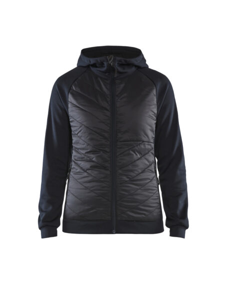 Veste hybride femme Marine foncé/Noir