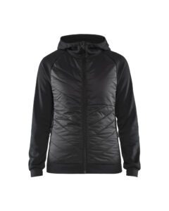 Veste hybride femme Noir/Gris foncé