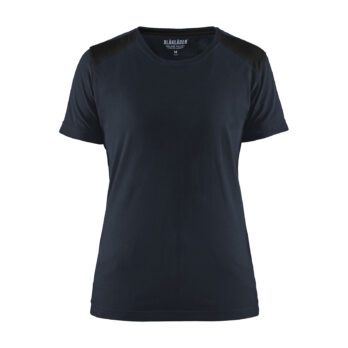 T-shirt femme Marine foncé/Noir