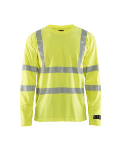 T-shirt multinormes manches longues Jaune fluo