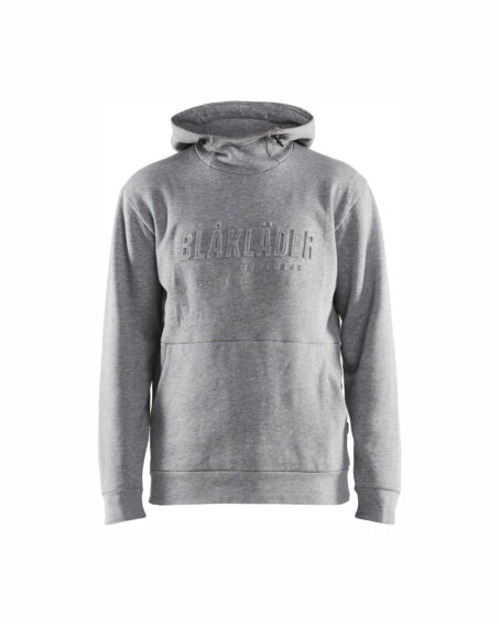 Sweat à capuche imprimé 3D Gris chiné