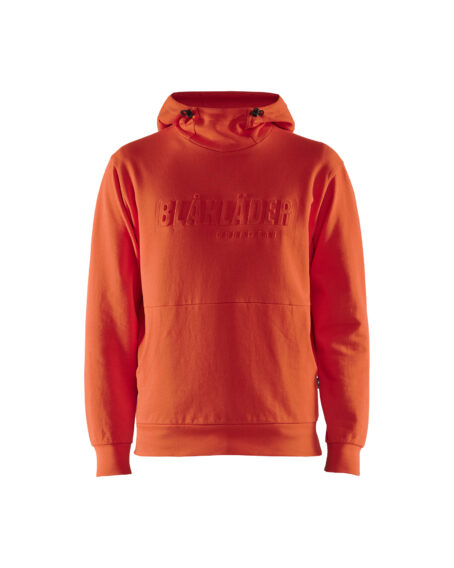 Sweat à capuche imprimé 3D Orange Red