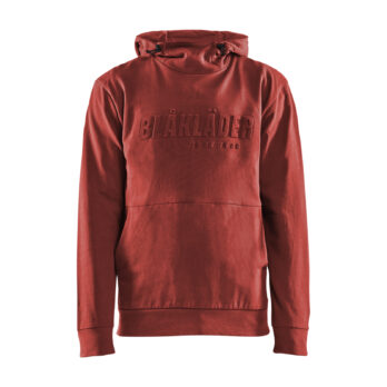 Sweat à capuche imprimé 3D Rouge brique