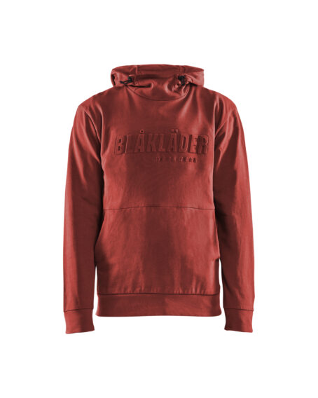 Sweat à capuche imprimé 3D Rouge brique