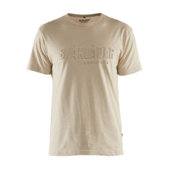 T-shirt imprimé 3D Beige