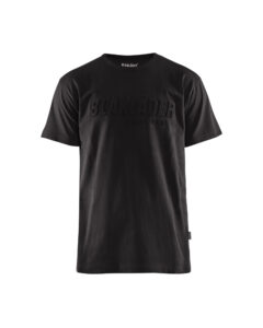 T-shirt imprimé 3D Noir