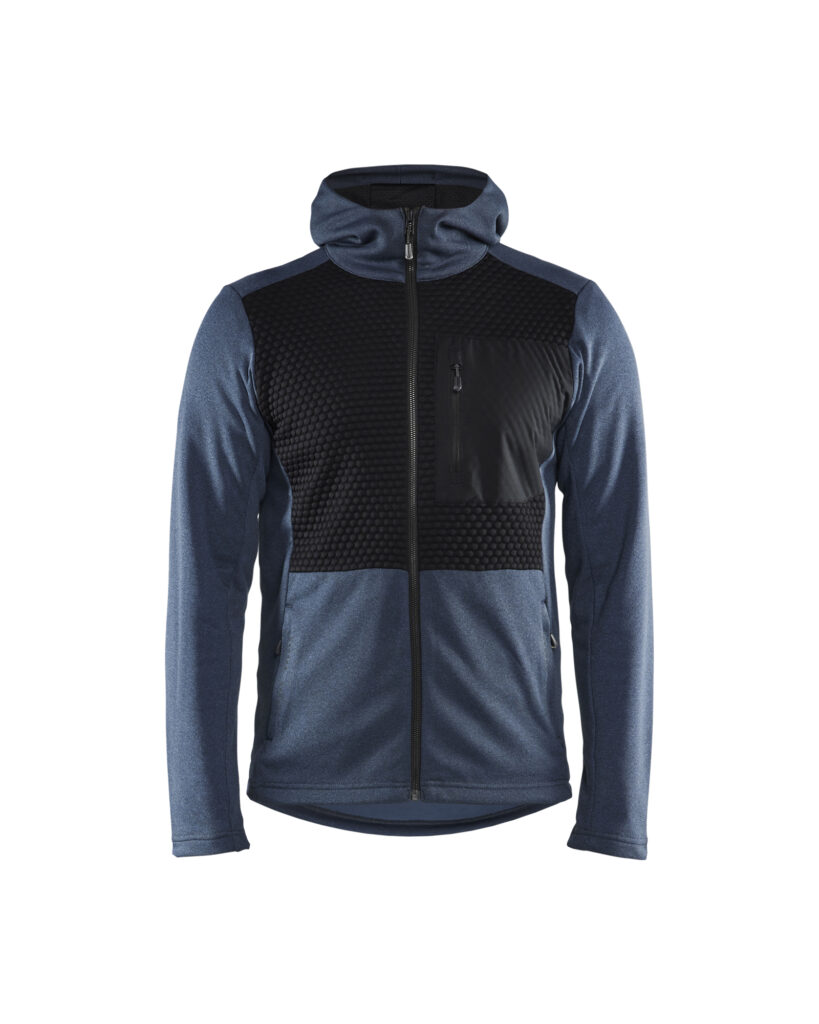 Hoodie full zip  Numbe Blue/Black