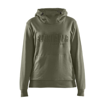 Sweat à capuche imprimé 3D femme Vert Automne