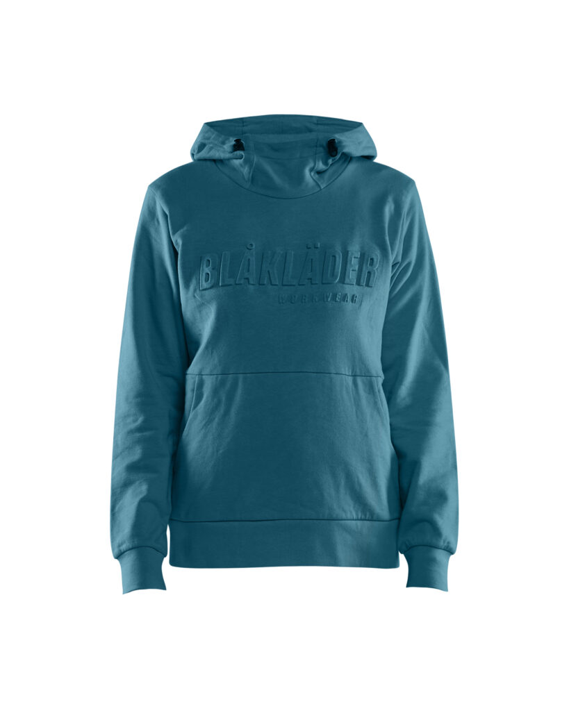 Sweat à capuche imprimé 3D femme Teal