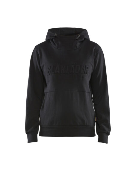 Sweat à capuche imprimé 3D femme Noir