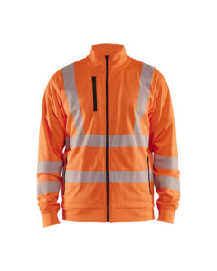 Sweat zippé haute-visibilité Orange