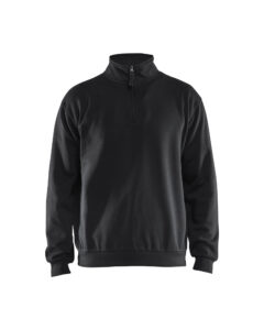 Sweat col zippé Noir