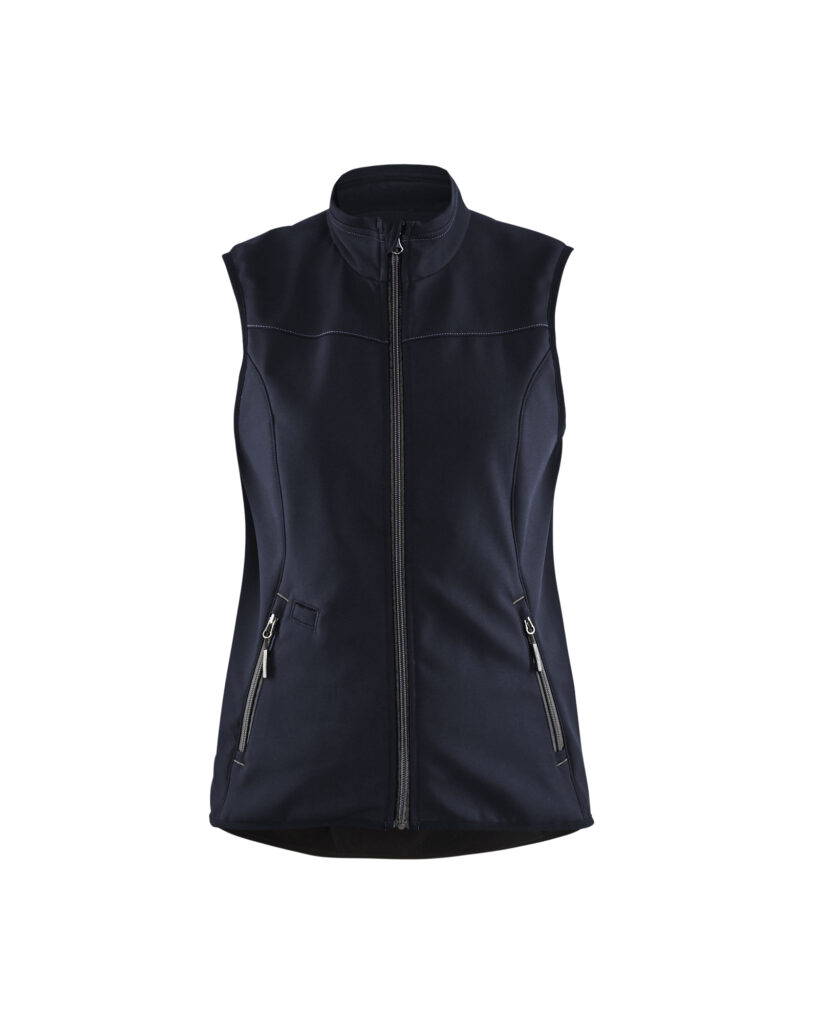 Gilet sans manches softshell femme Marine foncé/Noir