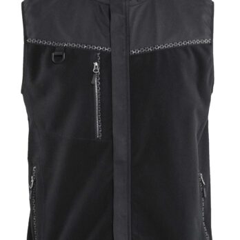 Gilet sans manche polaire coupe-vent Noir