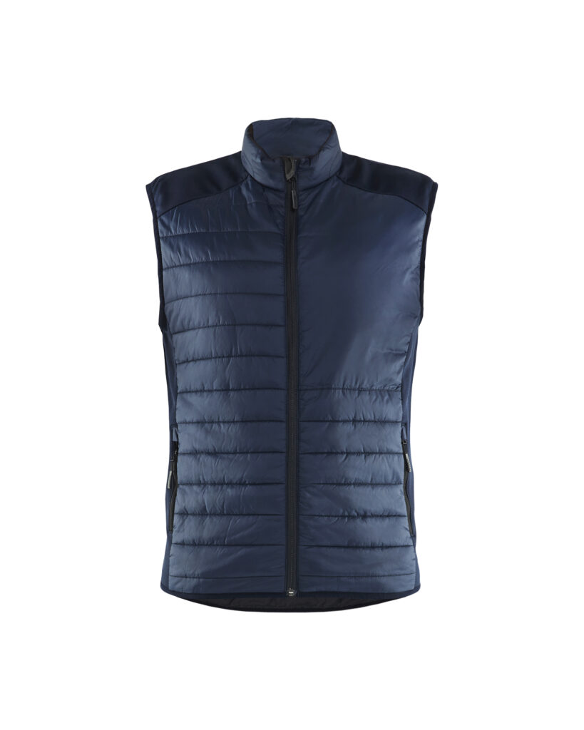 Vest with quilt front and back Marine