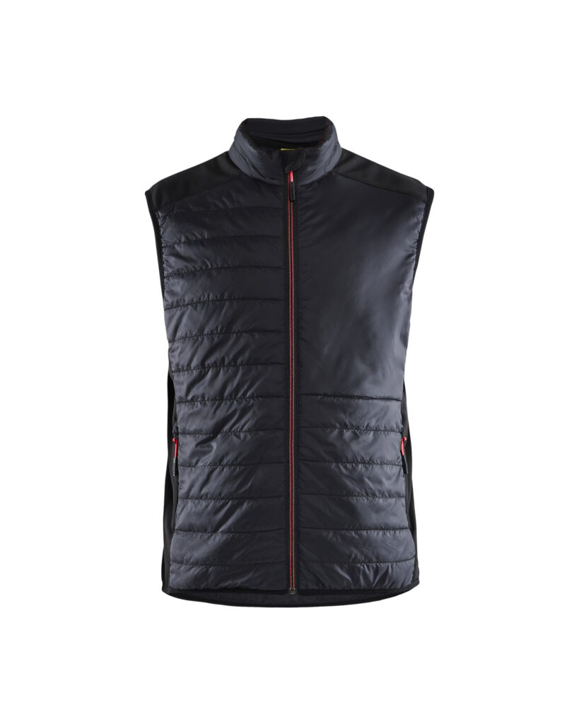 Gilet doublé Noir/Rouge