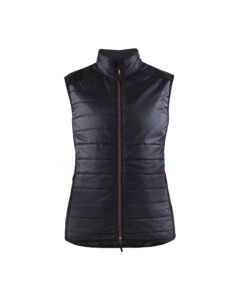 Gilet doublé femme Noir/Rouge