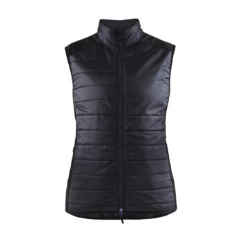 Gilet doublé femme Noir/Marine foncé