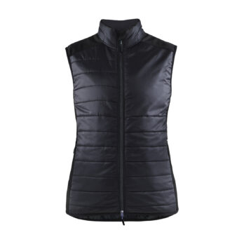 Gilet doublé femme Noir/Gris foncé