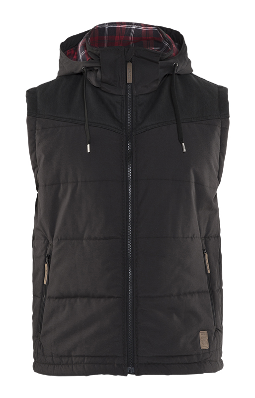 Gilet sans manches doublé Gris foncé