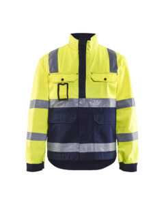 Veste haute visibilité Jaune fluo/Marine