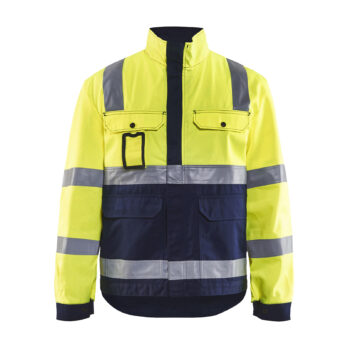 Veste haute visibilité Jaune fluo/Marine