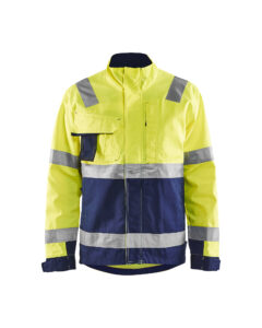 Veste haute visibilité Jaune fluo/Marine