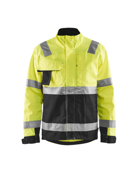 Veste haute visibilité Jaune fluo/Noir