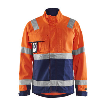 Veste haute visibilité Orange fluo/Marine