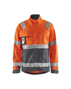 Veste haute visibilité Orange fluo/Gris anthracite