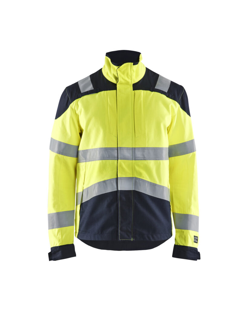 Veste multinormes inhérent Jaune fluo/Marine