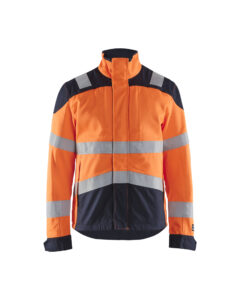 Veste multinormes inhérent Orange fluo/Marine