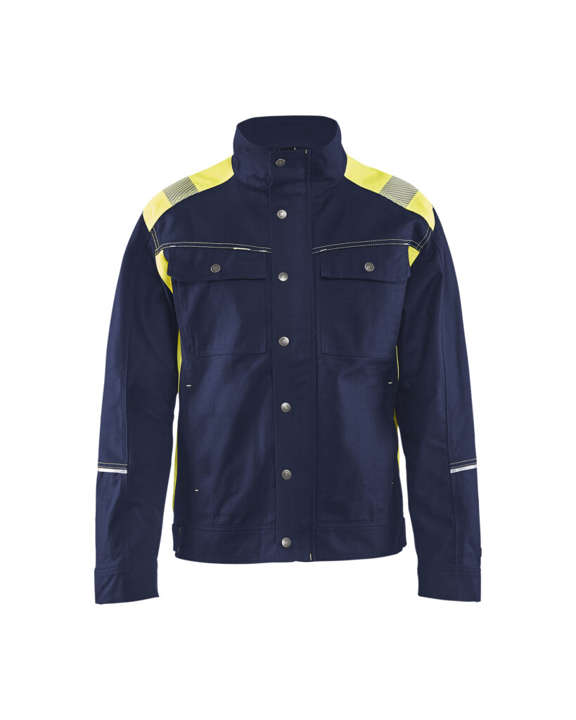 Veste artisan Marine/Jaune fluo