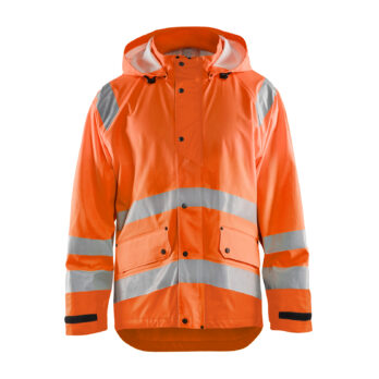 Veste de pluie HV niveau 1 Orange fluo