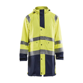 Veste de pluie HV NIVEAU 1 Jaune fluo/Marine