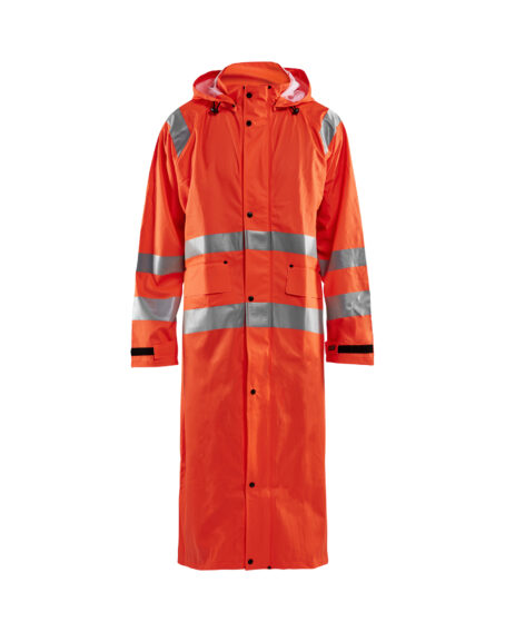 Manteau de pluie HV niveau 1 Orange fluo