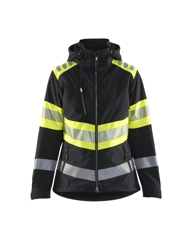 Hivis jacket class 1 Women´s Noir/Jaune