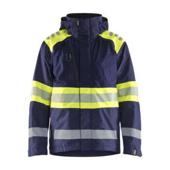 High Vis Shell Jacket Marine/Jaune