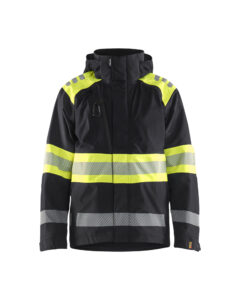 High Vis Shell Jacket Noir/Jaune