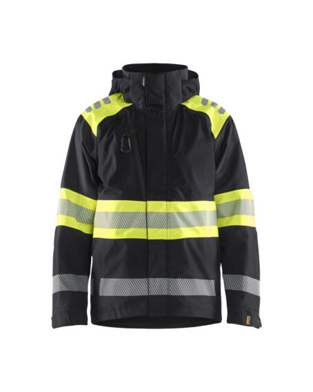 High Vis Shell Jacket Noir/Jaune