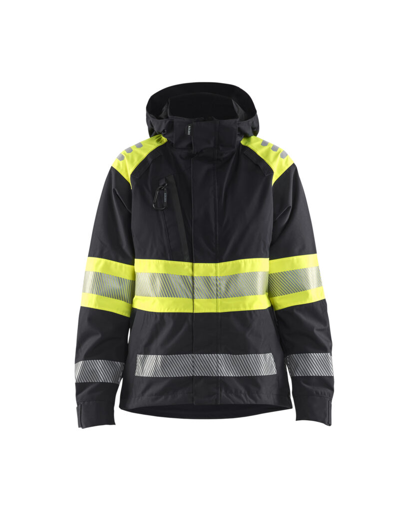 High Vis Shell Jacket women´s Noir/Jaune