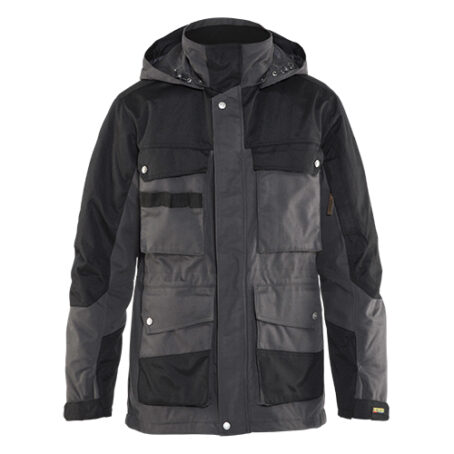 Parka doublée Gris clair/Noir