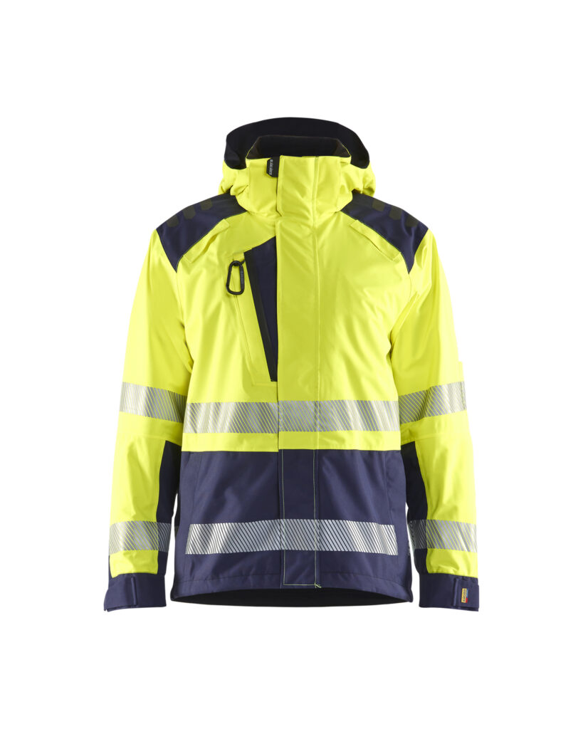 Hi-vis shell jacket Jaune/Marine