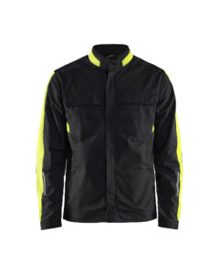 Veste industrie stretch 2D Noir/Jaune fluo