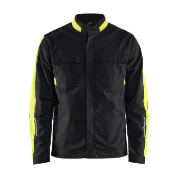 Veste industrie stretch 2D Noir/Jaune fluo