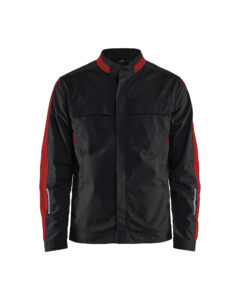 Veste industrie stretch 2D Noir/Rouge