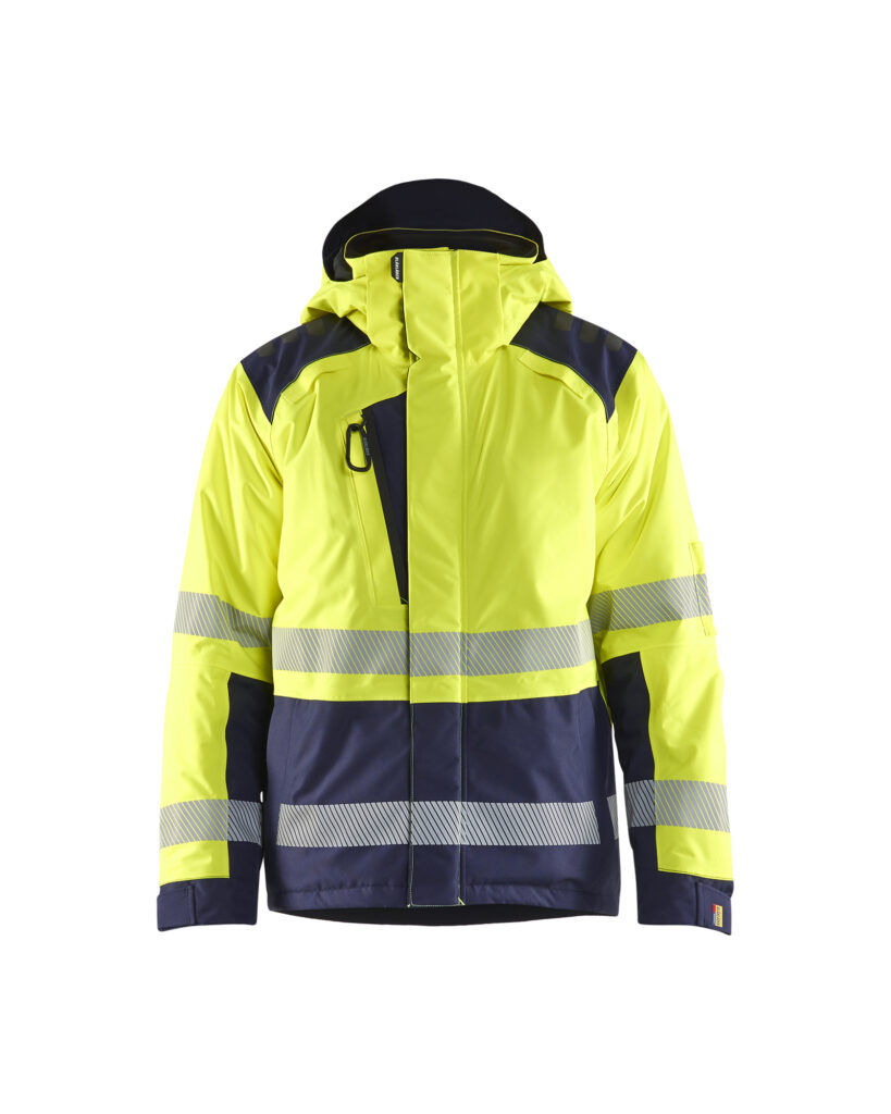 Hi-vis winter jacket Jaune/Marine