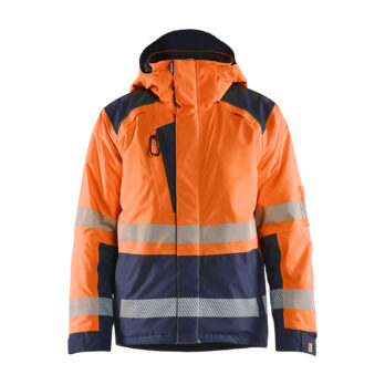 Hi-vis winter jacket Orange/Marine